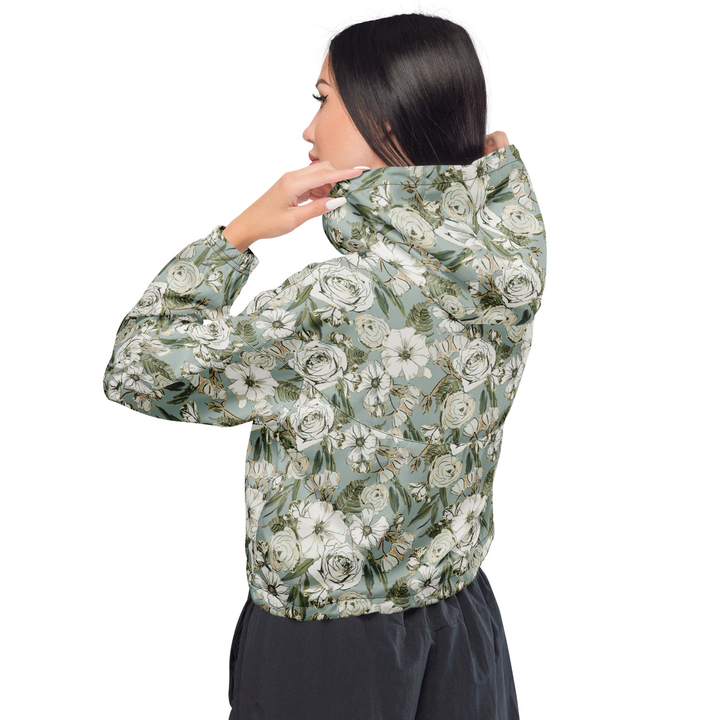 Sarah's Bouquet Cropped Windbreaker