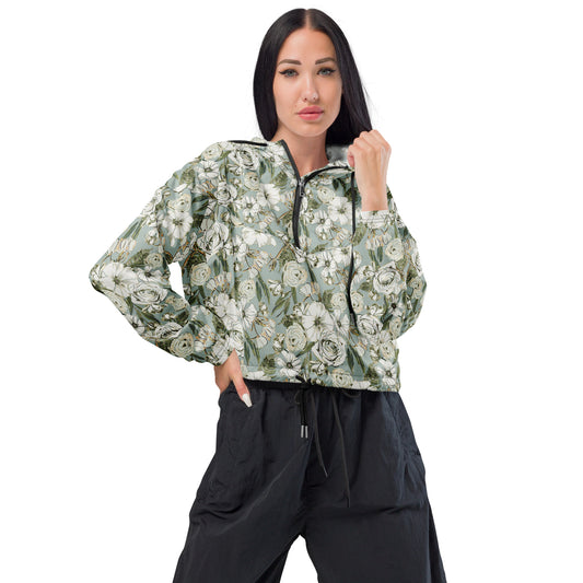 Sarah's Bouquet Cropped Windbreaker